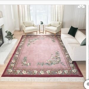 Pagoda Hand Knotted Rug Collection, Rouen Burgundy
